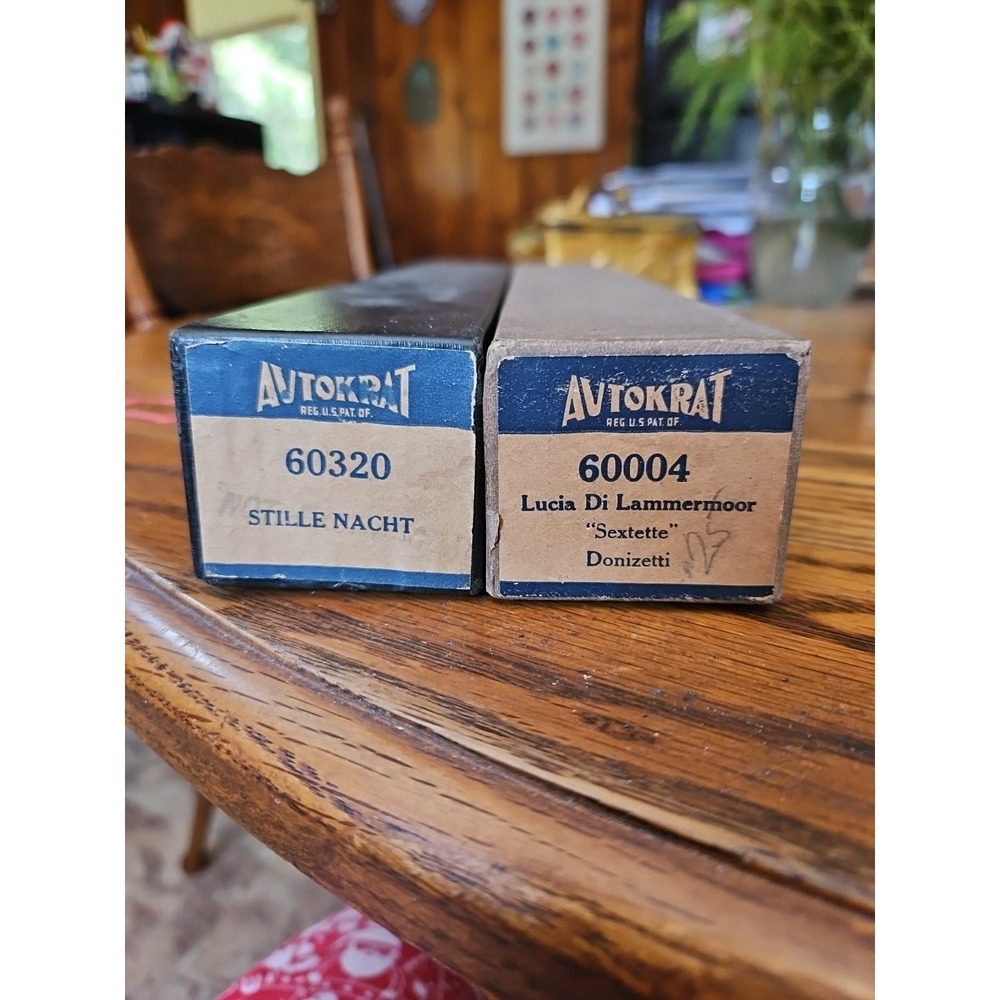 Lot of 2‎ AVTOKRAT Player Piano Rolls / ? GERMAN